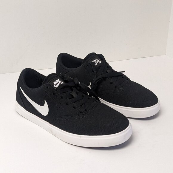 Nike SB Check Sneakers, Black/White, Big Kids 7 M - Picture 1 of 7